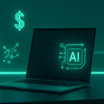 A person using AI tools to earn money online